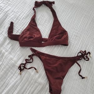 Monday Swimwear Chocolate Brown Bikini
